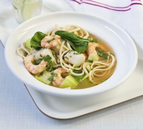 Thai-style fish broth with greens