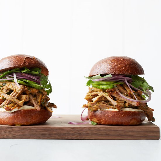 Thai-style pulled pork sandwiches