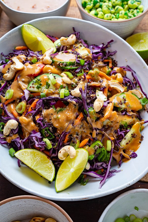 Thai style quinoa salad