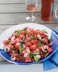 Thai-style radish and watermelon salad