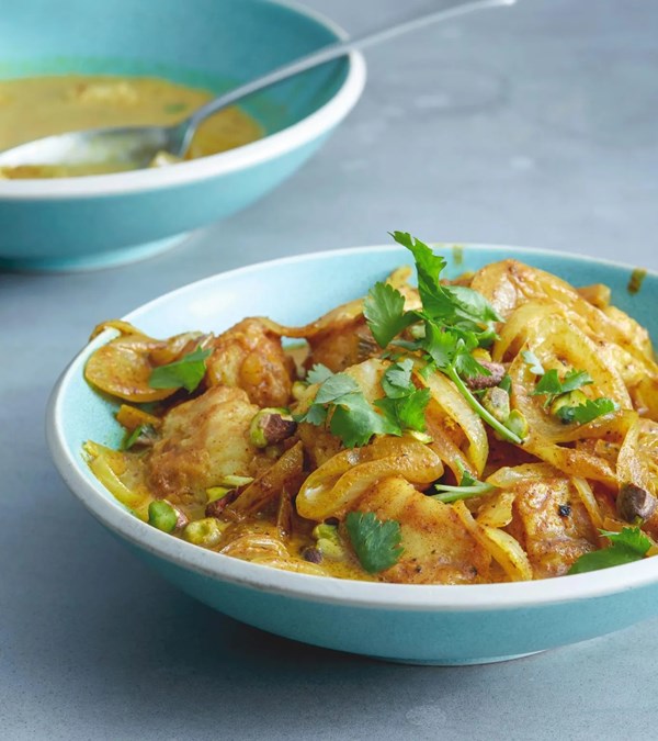 Thai-style red or green curried fish