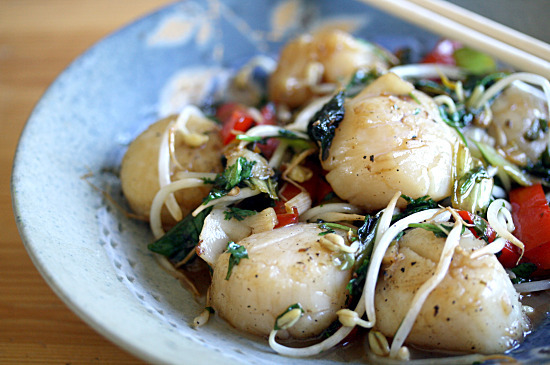 Thai-style scallops