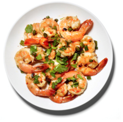 Thai style shrimp