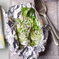 Thai-style steamed cod and noodles