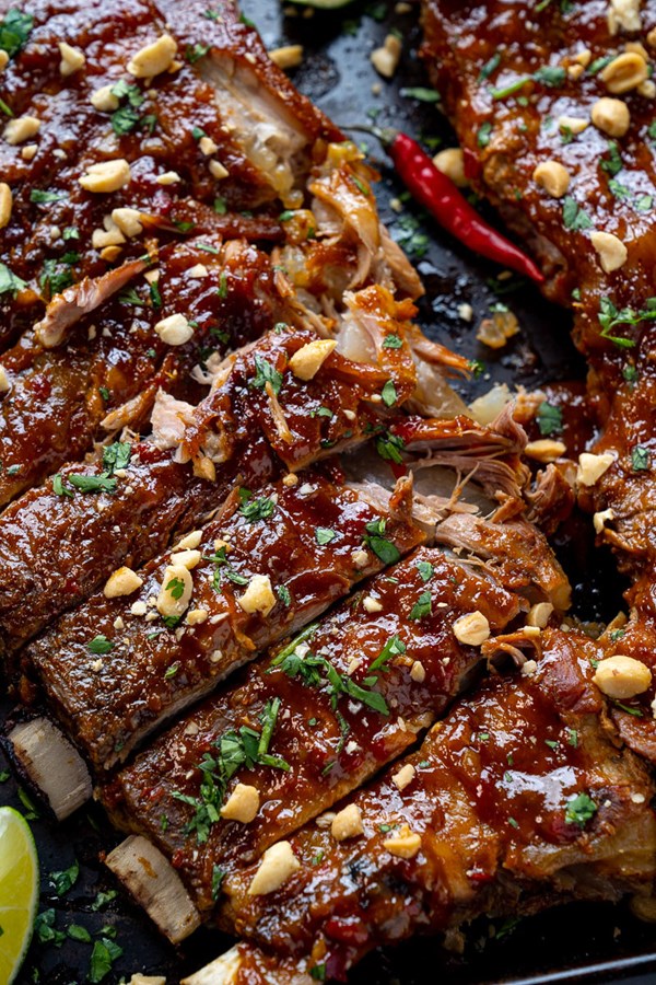 Thai style sweet chili ribs