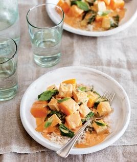 Thai-style tofu and butternut squash curry