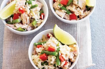 Thai-style turkey fried rice