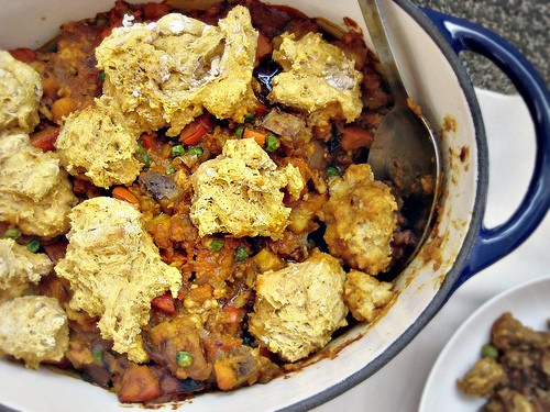 Thai sweet potato and winter squash pot pie