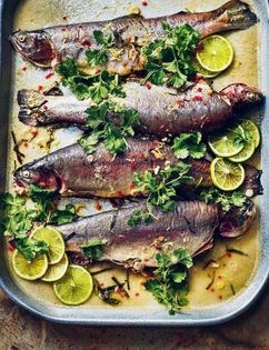 Thai tequila trout