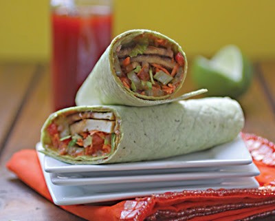 Thai tofu-vegetable wraps