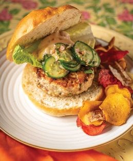 Thai tuna burger