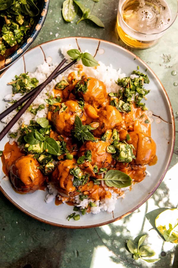 Thai turkey meatballs
