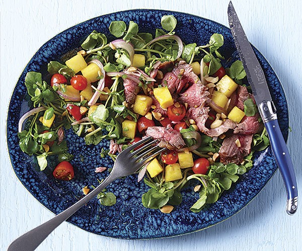 Thai watercress and steak salad