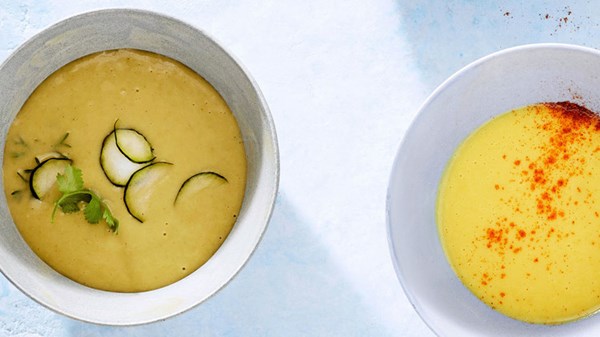 Thai zucchini-coconut soup