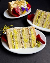 Thandai layer cake
