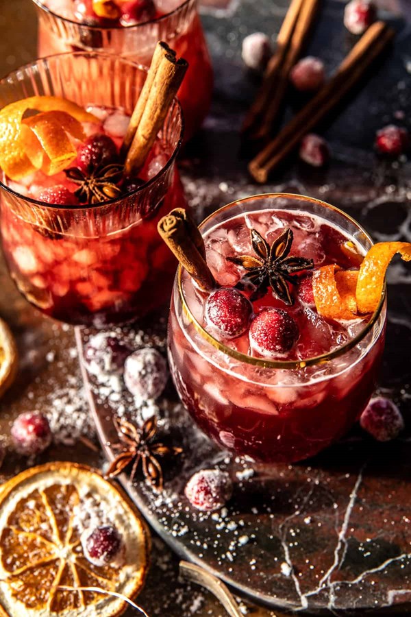 Thanksgiving cranberry cobbler punch 