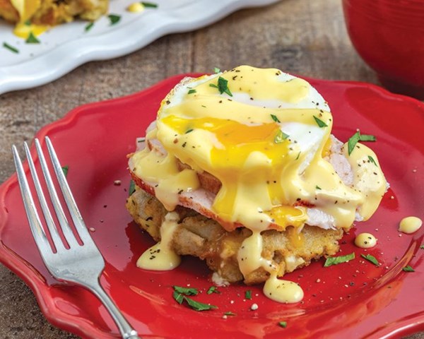 Thanksgiving eggs Benedict