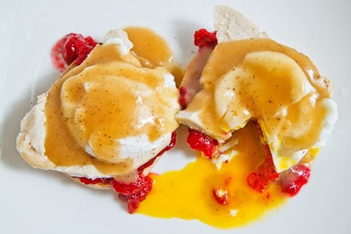 Thanksgiving eggs Benedict
