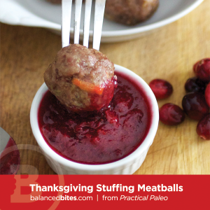 Thanksgiving stuffing meatballs