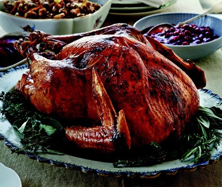 Thanksgiving turkey with Miles Standish stuffing