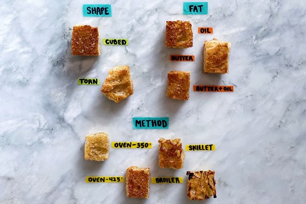The absolute best way to make croutons