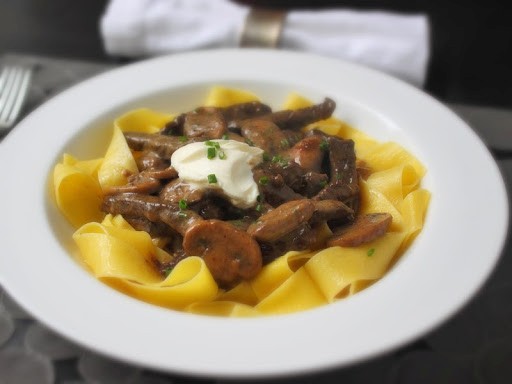 The best beef Stroganoff