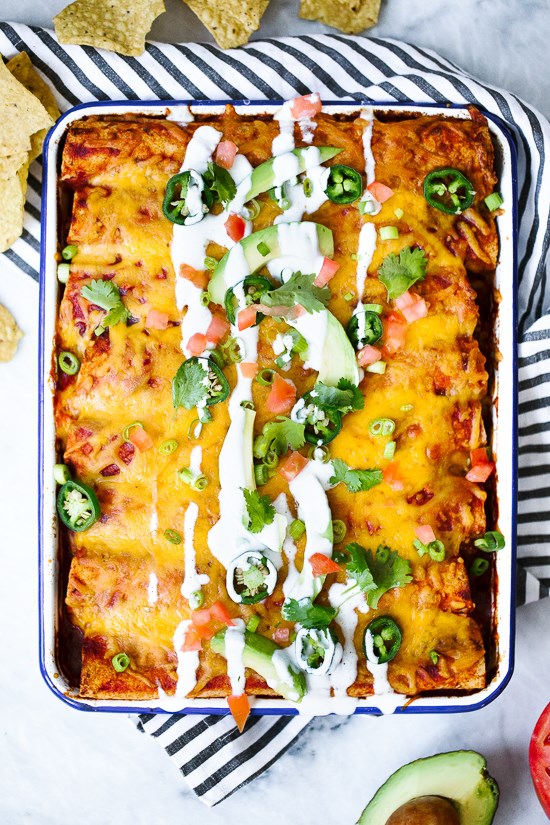 The best chicken enchiladas