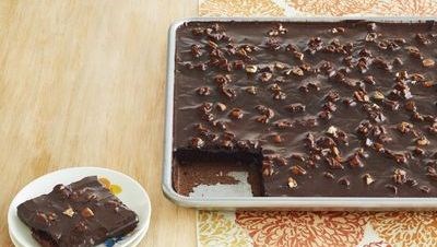 The best chocolate sheet cake, ever.