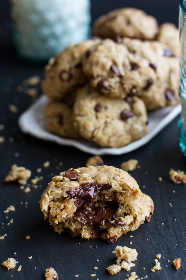 The best oatmeal chocolate chip cookies around