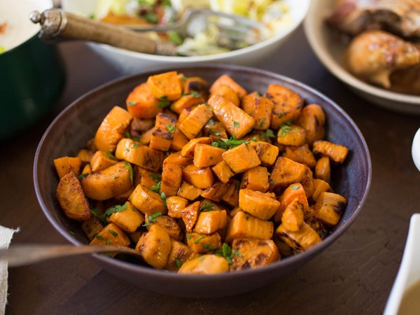 The best roasted sweet potatoes