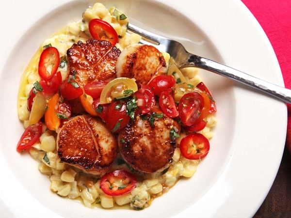 The best seared scallops