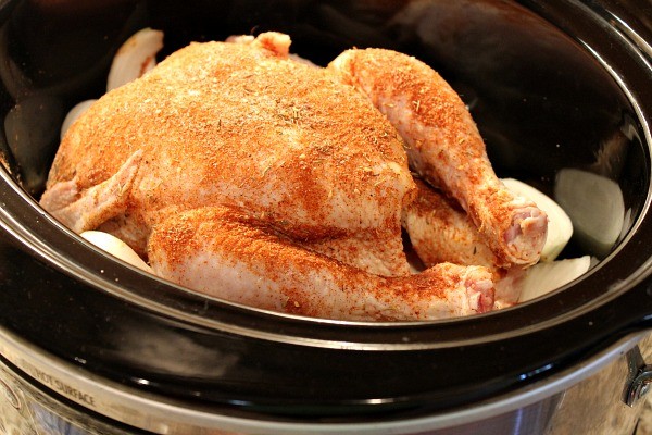The best whole chicken in the slow cooker