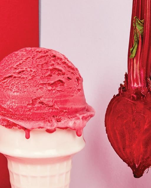 The bleeding heart beetroot & fennel seed ice cream