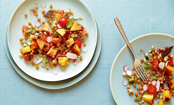 The bright side: pineapple chaat masala salad 