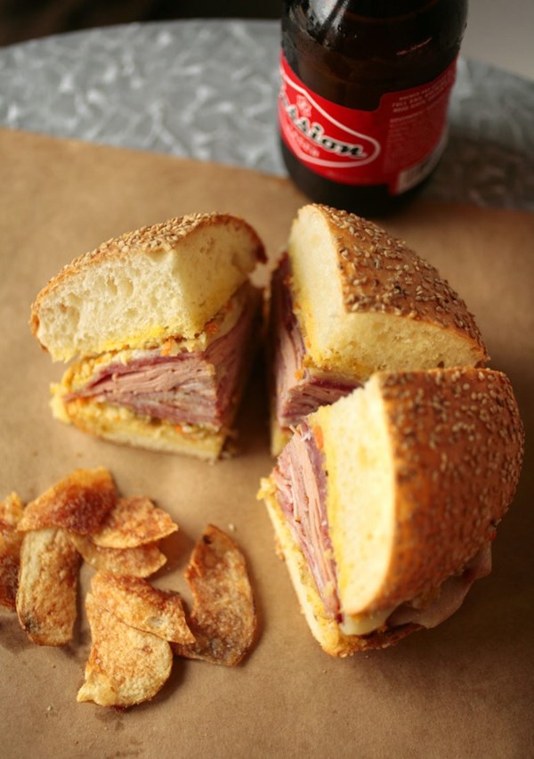 The Cochon Butcher muffuletta