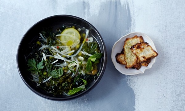 The comforting soup: Minestrone with celeriac ‘pasta’