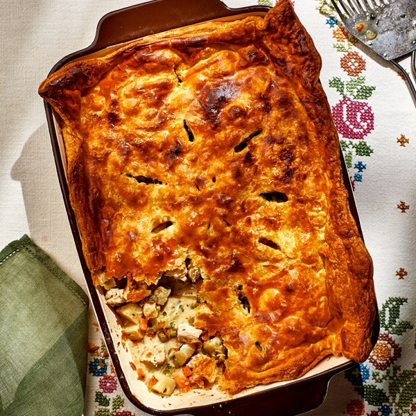 The creamiest turkey pot pie