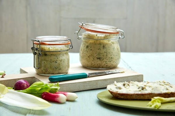 The creamy dip: Butter bean, herb and caper paté