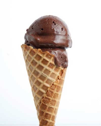 The darkest chocolate ice cream in the world