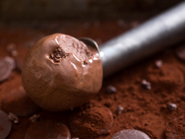 The darkest dark chocolate ice cream