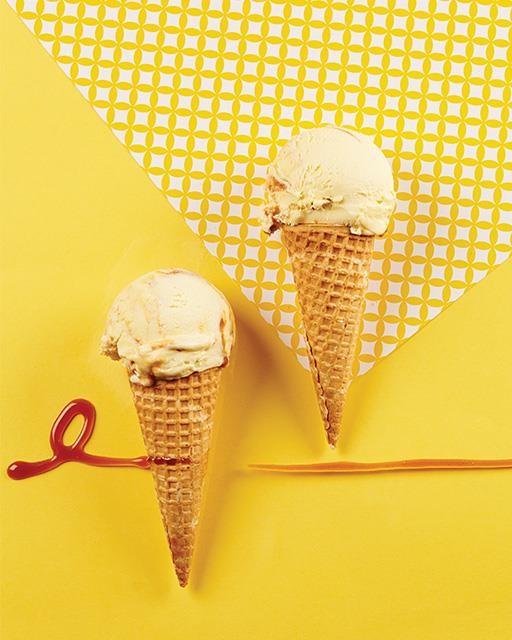 The extra virgin olive oil & caramel ice cream