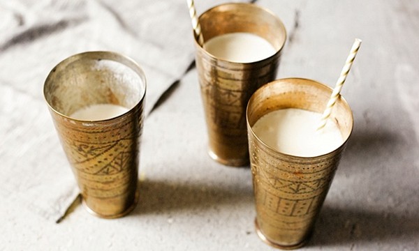 The floral drink: rose and cardamom lassi