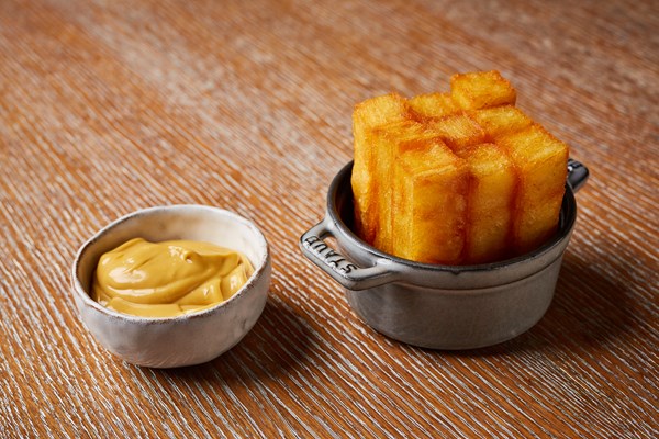 The Grill's chips with gravy mayonnaise