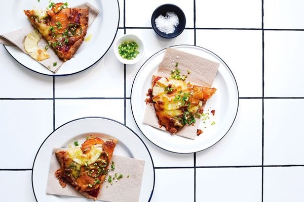 The Hawaiian: with sweet potato 'ham'