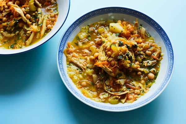 The healthy dinner: Chicken, chickpea and saffron stew: £1.38 a head