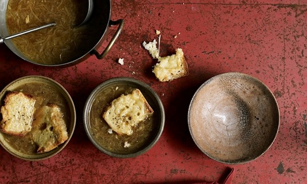 The hearty soup: Classic French onion soup