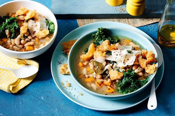 The hearty white bean stew