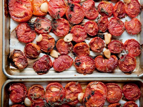 The Homemade Pantry's roasted tomatoes for the freezer