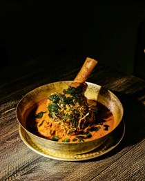 The Hoppers London lamb shank curry
