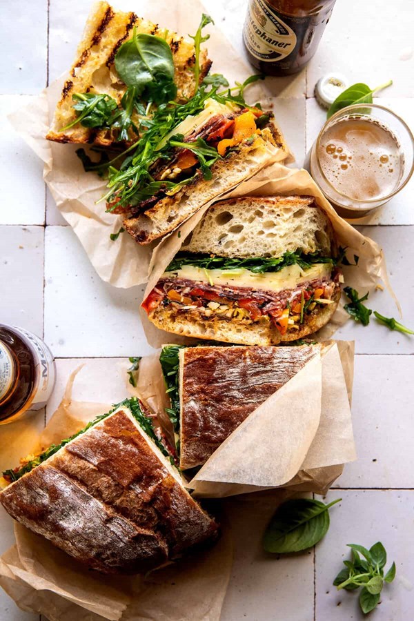 The Italian salad sandwich